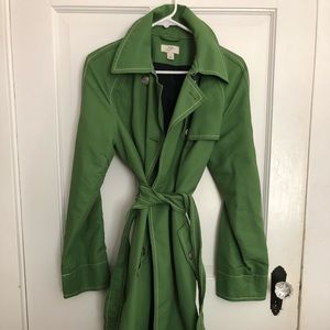 Ann Taylor Loft Green Coat Small Size 8